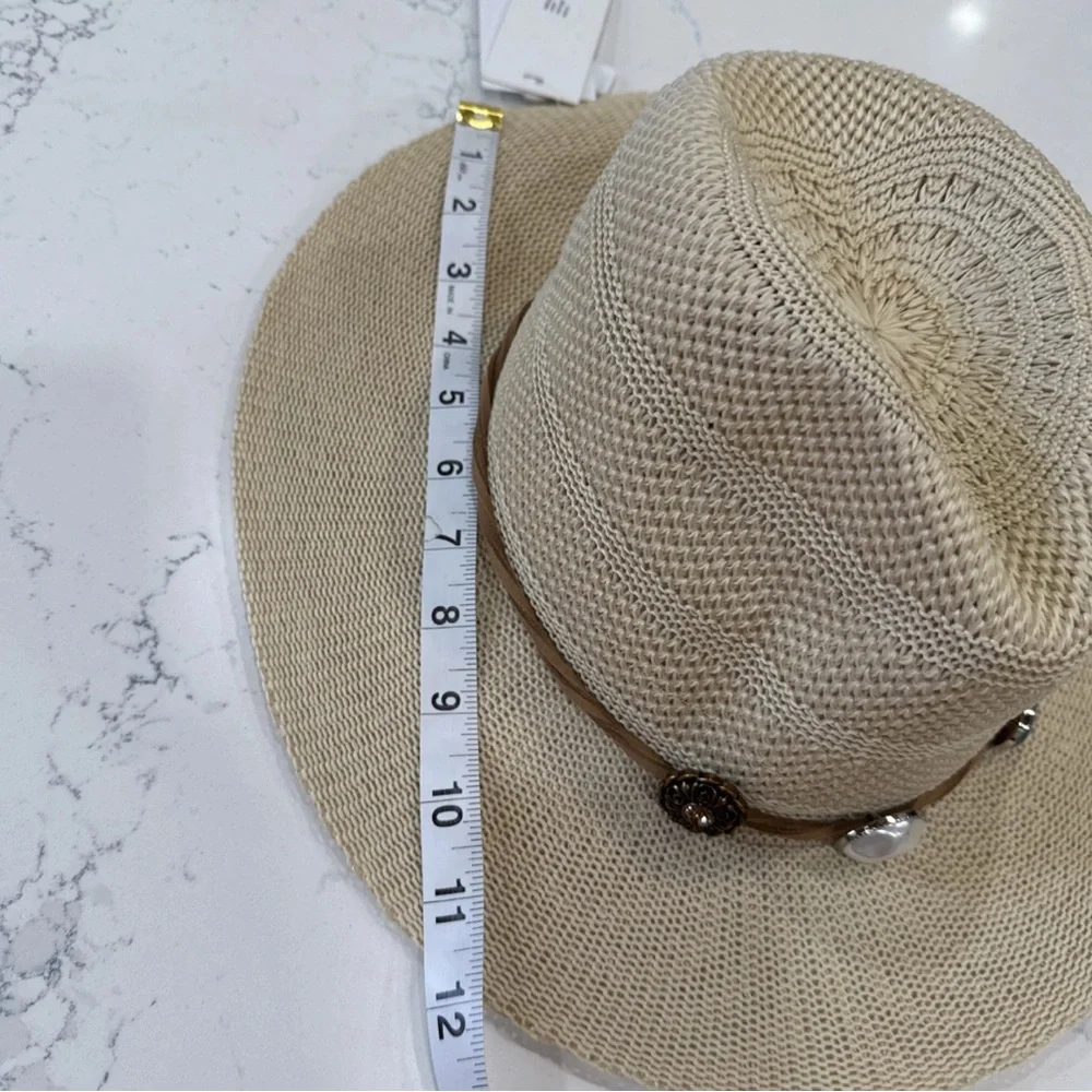 New Steve Madden Ivory Wide Brim Sun Hat Western Beach Nordstrom Coastal Cowgirl